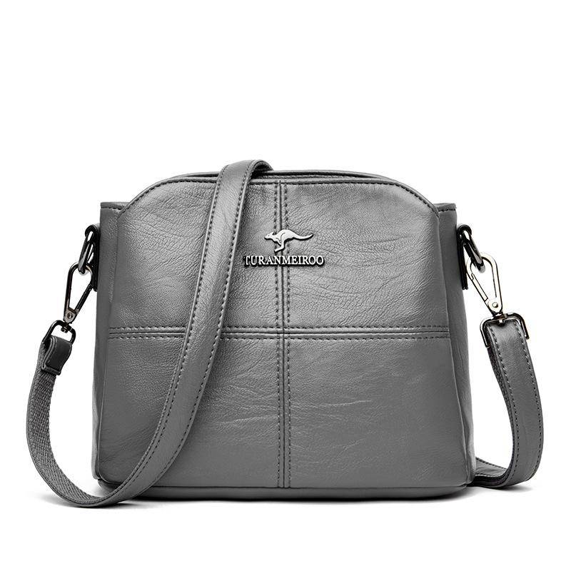 Hohe Qualität Platz Frauen Schulter Tasche für Frauen 2022 Kleine Einfache Cossbody Taschen Luxus Handtaschen Frauen Taschen Designer Reisetasche grau von Joom DACH