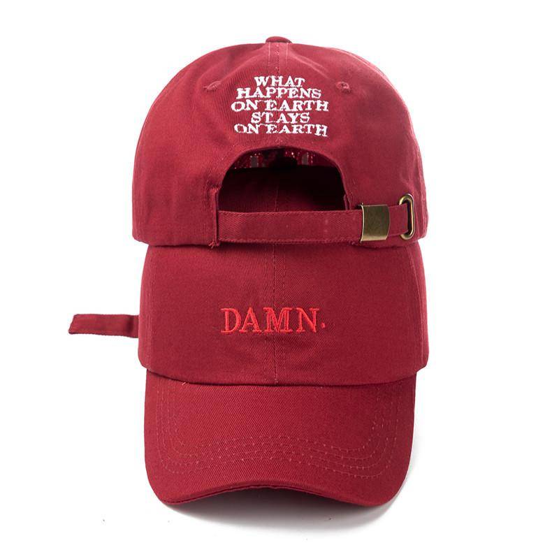 Hohe Qualität Rapper Kendrick Lamar Damn Snapback Cap Stickerei DAMN Papa Hut Frauen Unisex Baseball Cap Hip Hop Hut Knochen von Joom DACH