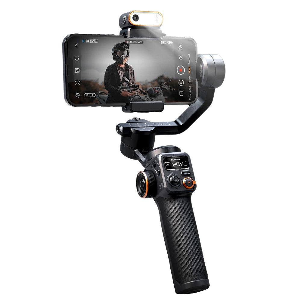 Hoher iSteady M6 3-Achsen-Smartphone-Gimbal-Stabilisator, Anti-Shake-Telefon-Vlog-Gimbal, 360 Grad drehbar With Fill Light & AI Module von Joom DACH