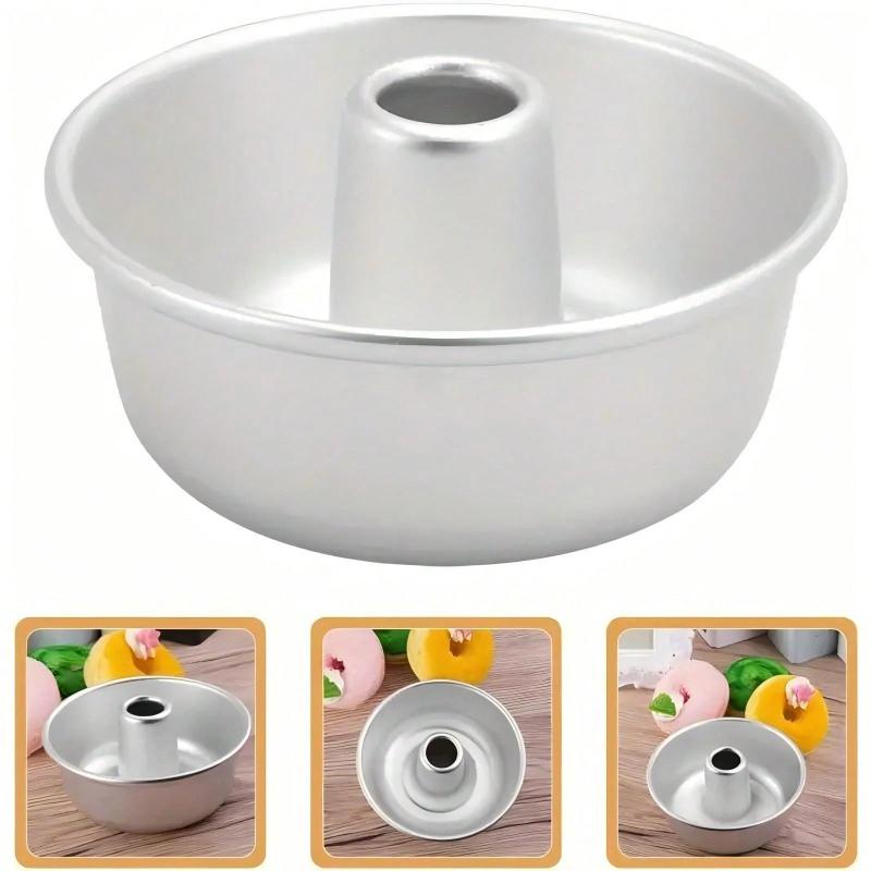 Hohle Chiffonkuchen Backform, Aluminium Y-Form, Eine Vielzahl von Größen zur Auswahl, S ist eine Mini-Form, Geeignet für Familien- und Partygebrauch S bunt von Joom DACH