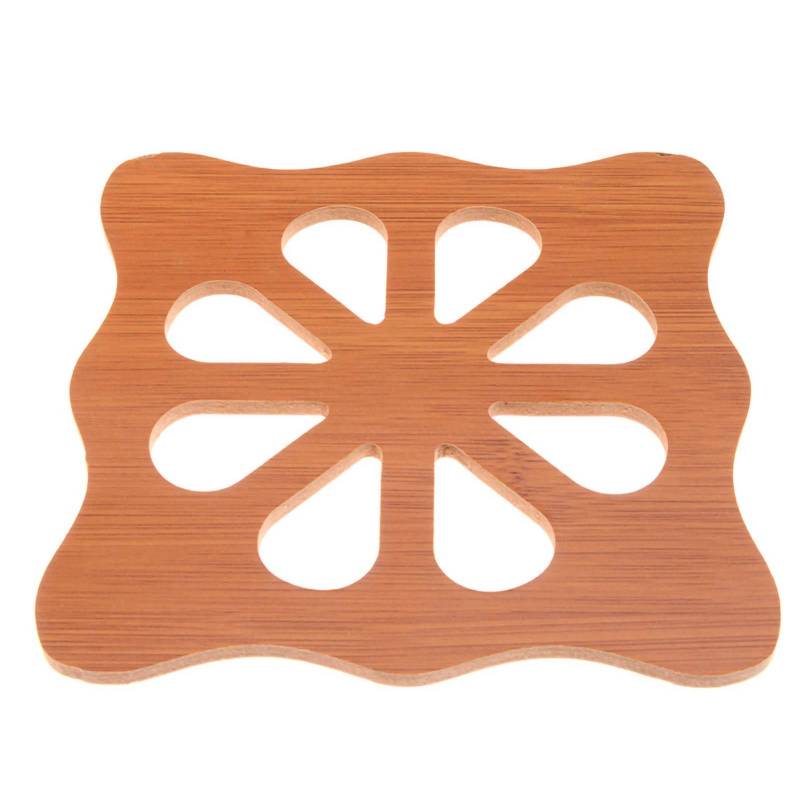 Hohle Holzachterbahn Küche verdickt Anti Verbrühungen Wärmedämmung Matte Anti Slip Topf Schüssel MatL von Joom DACH