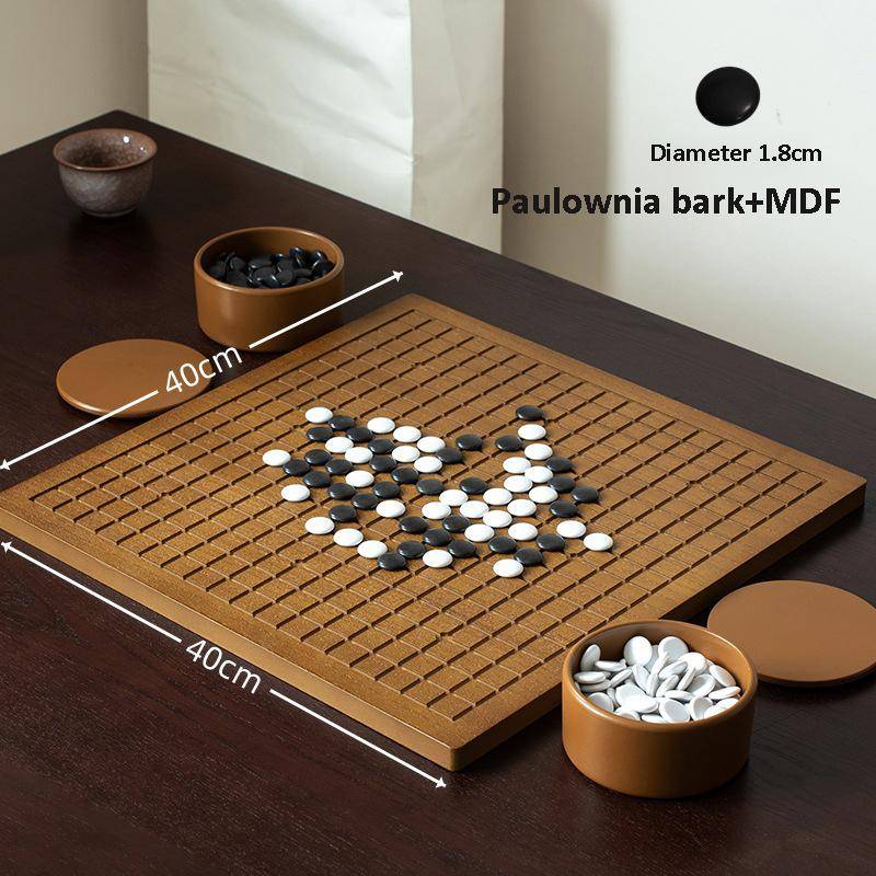 Holz Go-Brett-Set Erwachsene Erwachsene Kinder Anfänger schwarz und weiß fünfteilig Konserven von Joom DACH