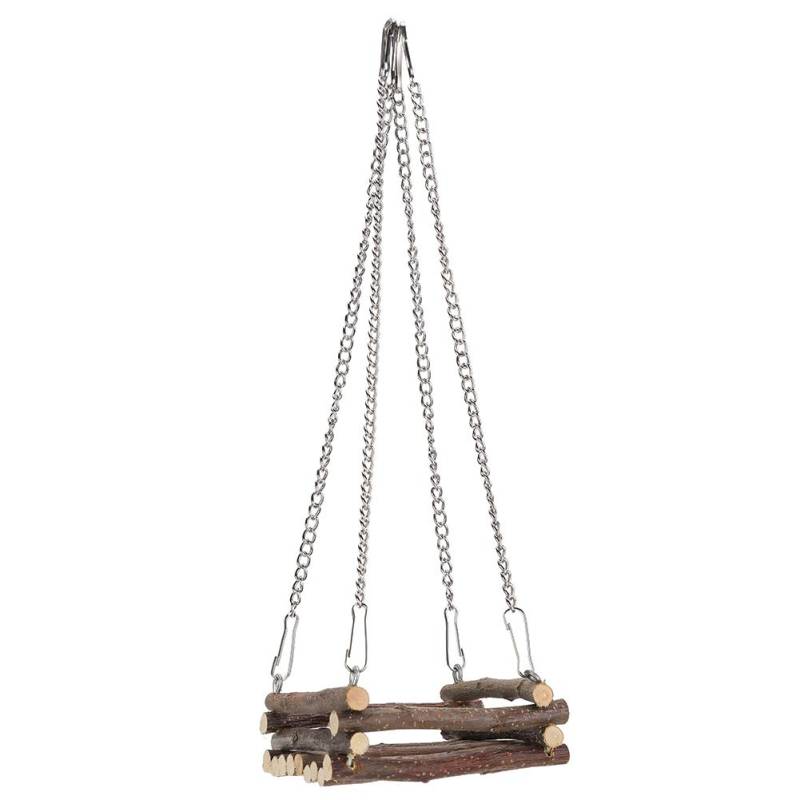 Holz Hamster Schaukel Hängematte Kleintier Spielzeug Nagerspielzeug Haustierkäfig Zubehör von Joom DACH