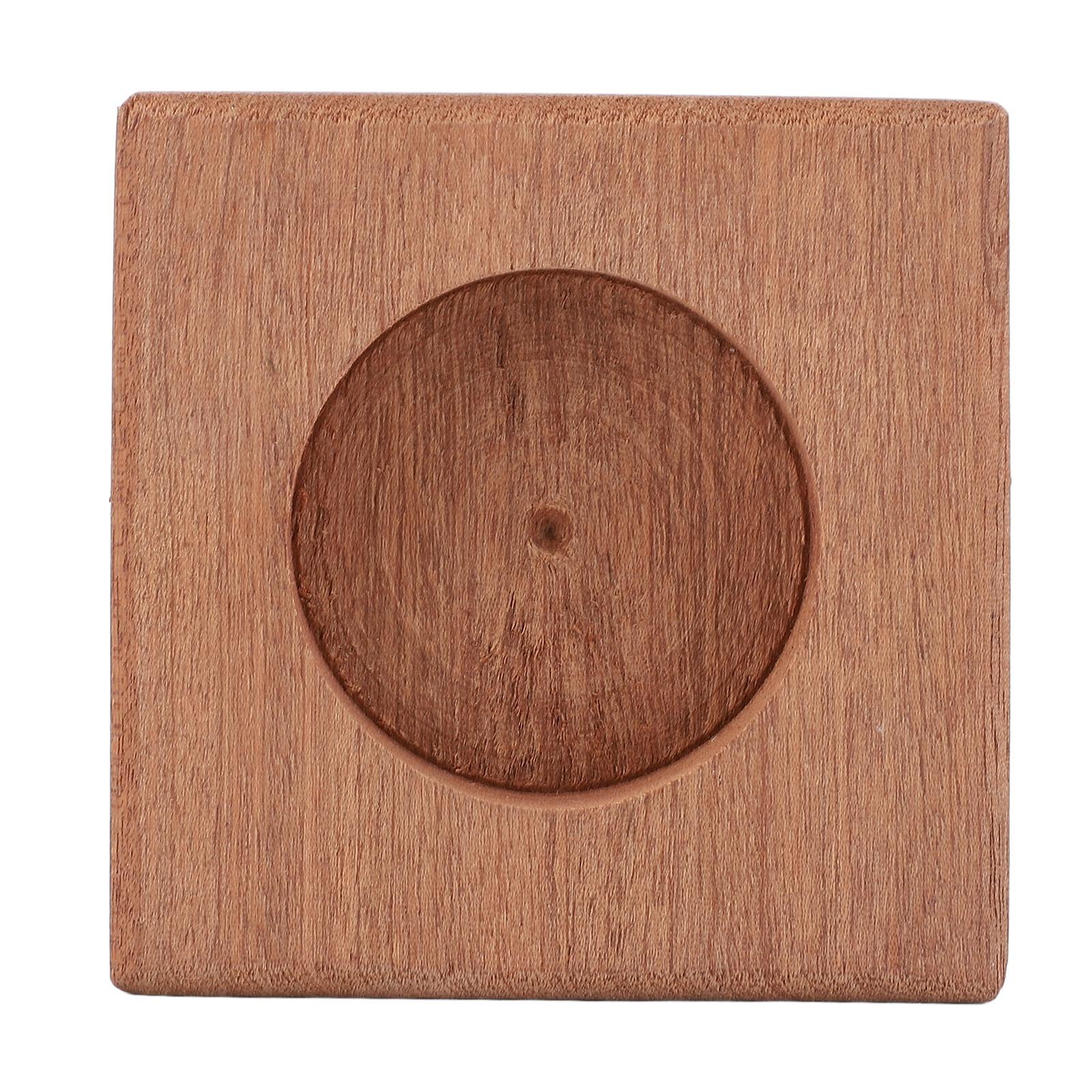 Holz Kerzenhalter Vintage Handgefertigt Handgehalten Holzleuchter für Zuhause Hochzeit Feiertagstisch braun von Joom DACH