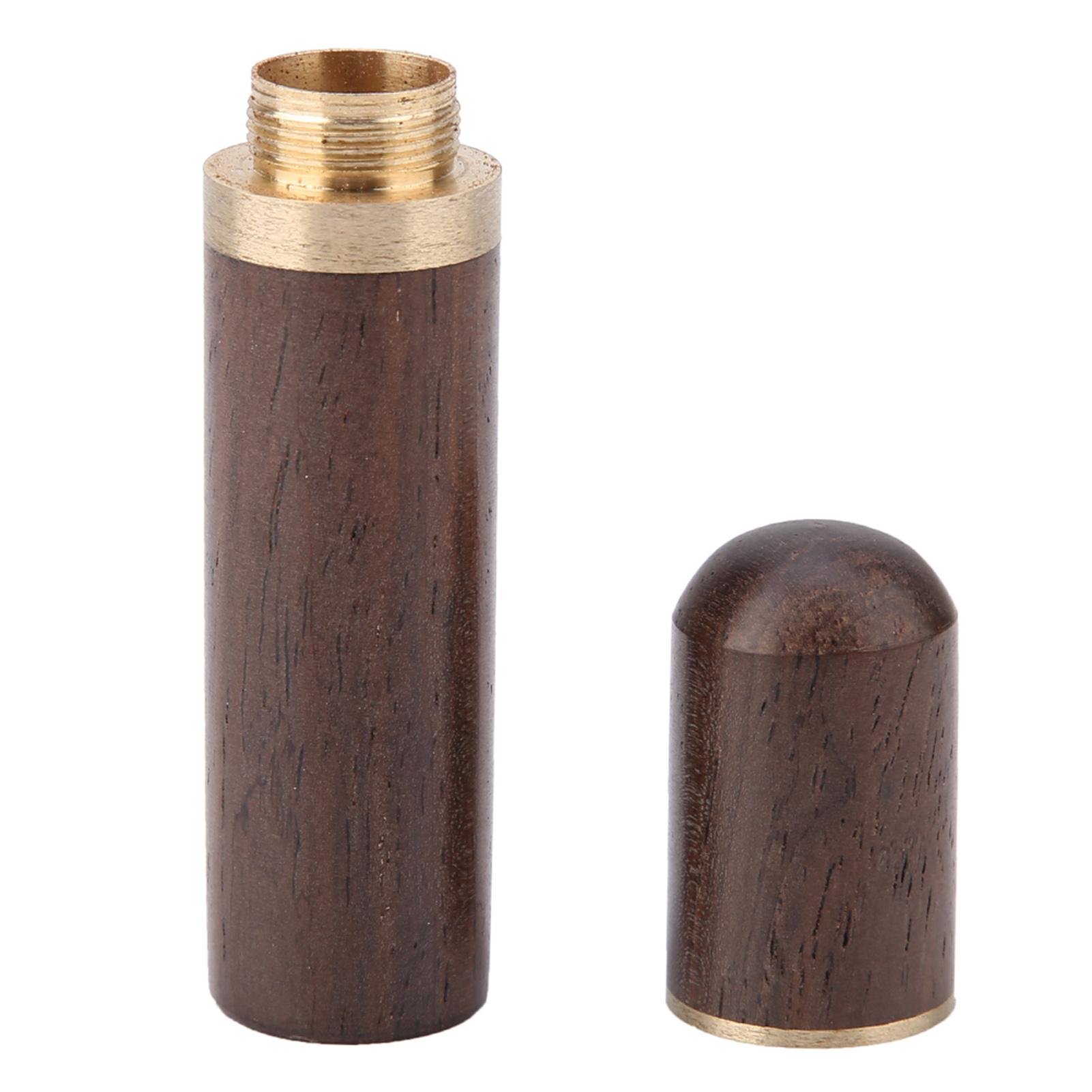 Holz Nähnadeln Sicherheits Halter Aufbewahrungs Organizer Behälter Box (Dunkelbraun) von Joom DACH