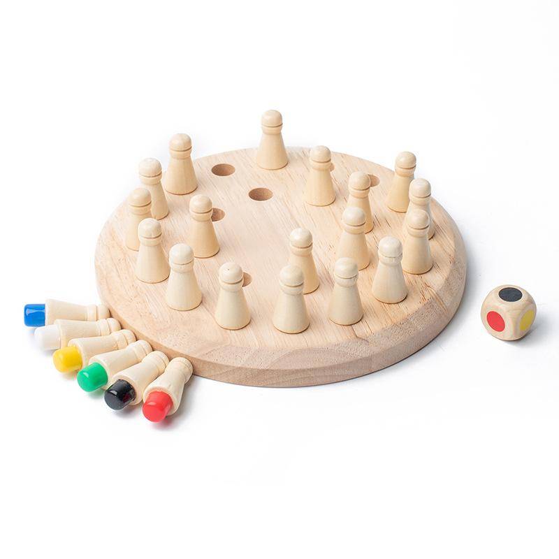 Holz Speicher Spiel Stick Schach Farbe Spiel Bord Puzzles Montessori Pädagogisches Spielzeug Kognitive Fähigkeit Lernen Spielzeug Für Kinder von Joom DACH