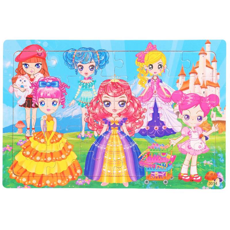 Holzpuzzles für Kinder im Alter von 3 bis 5 Jahren, 30-teilige bunte Holzpuzzles von Joom DACH