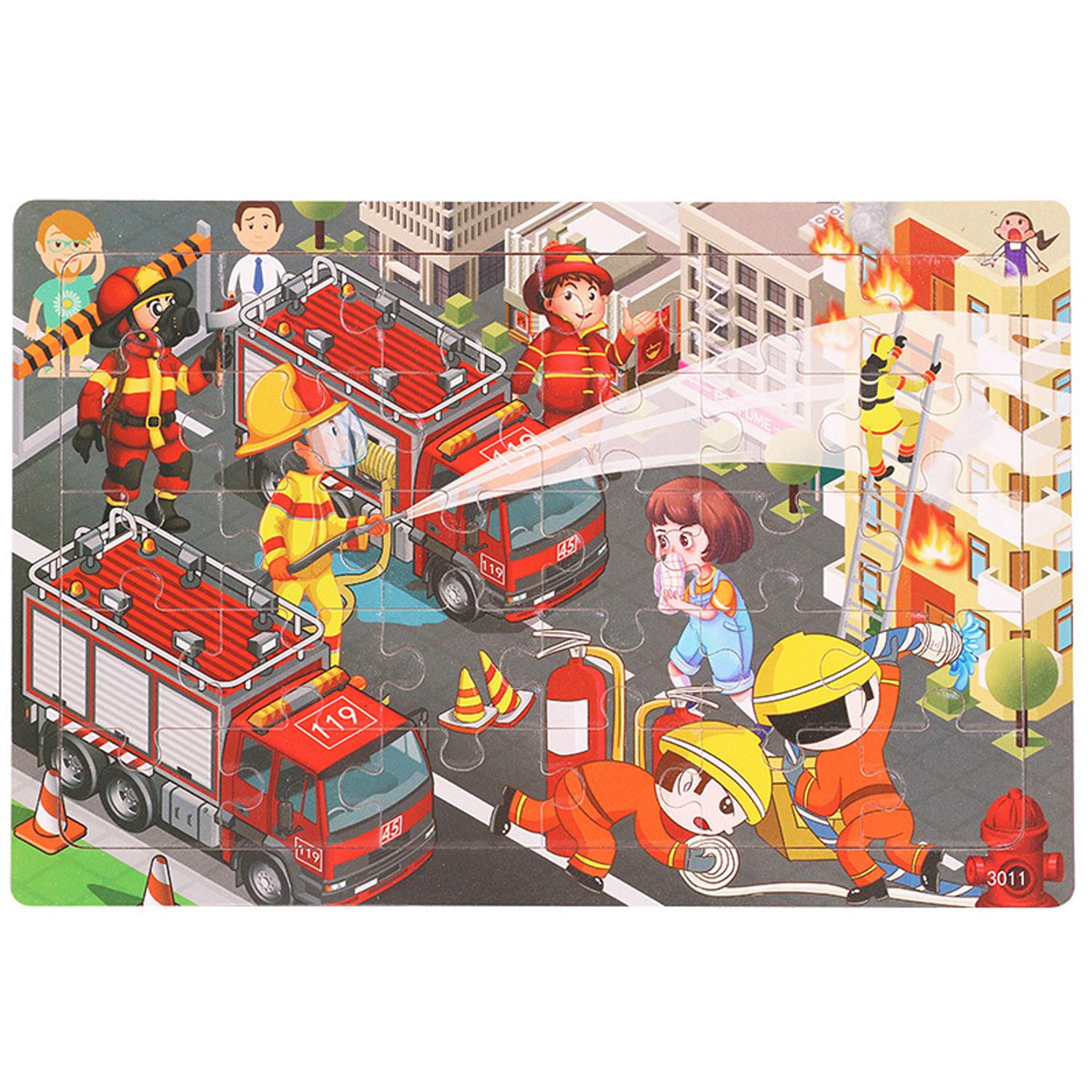 Holzpuzzles für Kinder im Alter von 3 bis 5 Jahren, 30-teilige bunte Holzpuzzles von Joom DACH