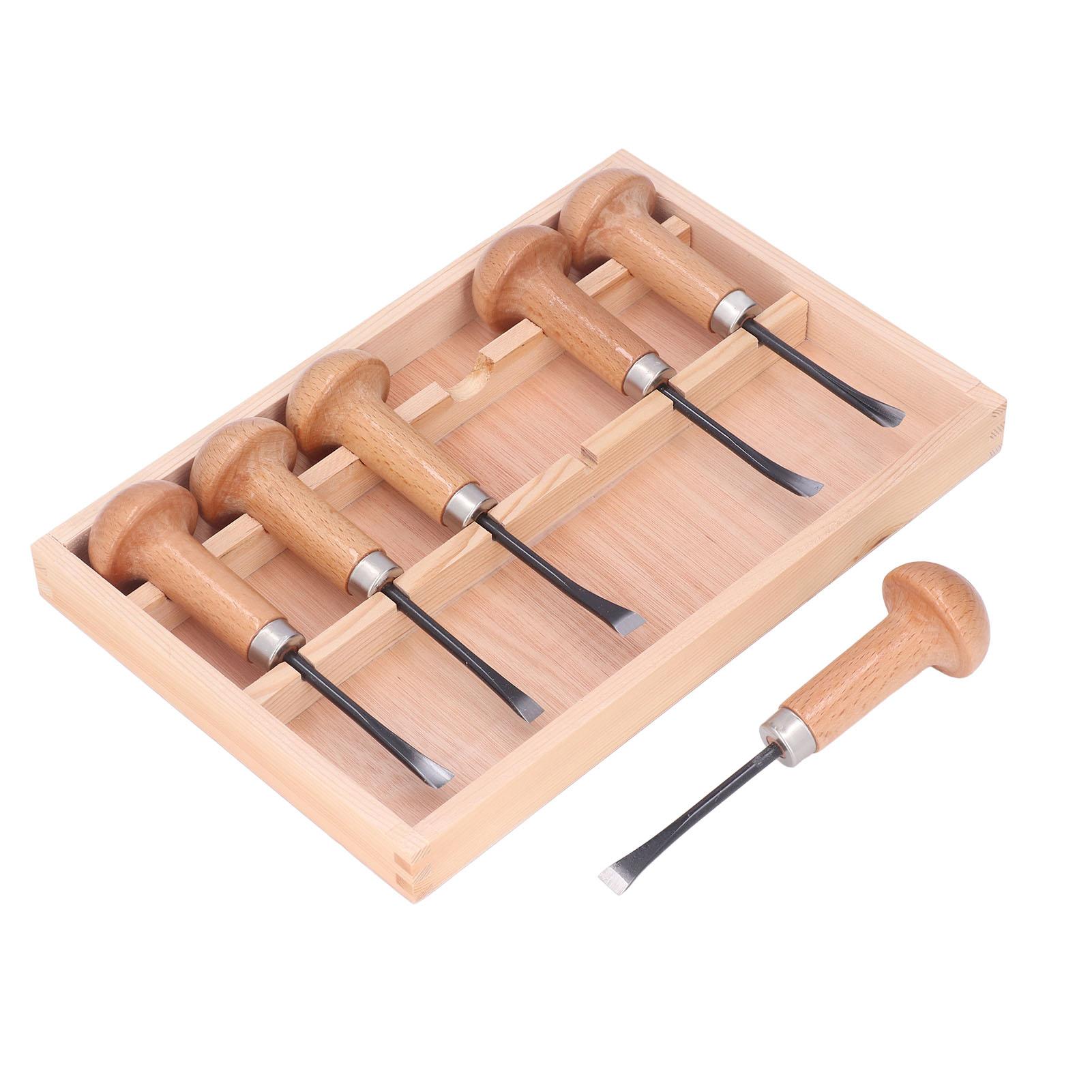 Holzschnitzmeißel Set Kit Skulptur Handwerkzeuge Pilzgriff DIY Kunsthandwerk Zubehör von Joom DACH