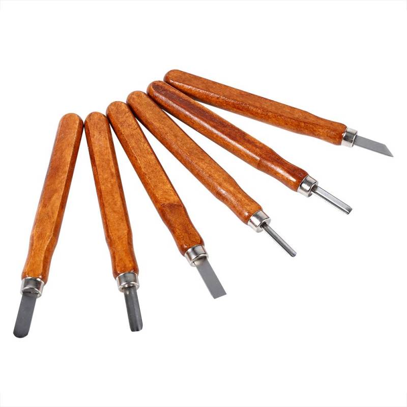 Holzschnitzwerkzeug Set Messer Mini Meißel Stahl mit Handgriff für DIY Bastelset 6-teiliges Set Holzschnitzwerkzeug Set Messer Mini Meißel Stahl mit Handgriff für DIY Bastelset 6-teiliges Set von Joom DACH