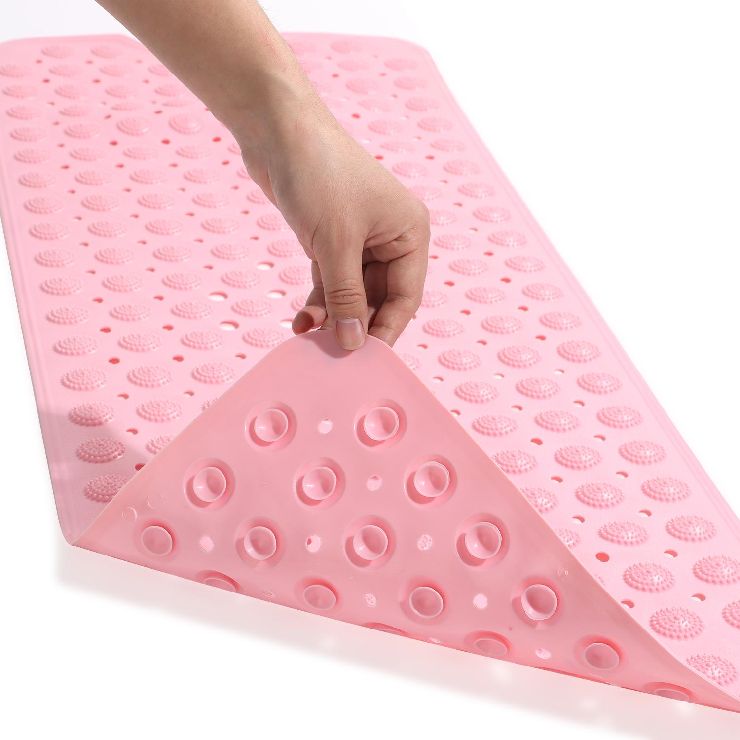 Home Anti-Rutsch-Duschmatte, Badematte, Badezimmermatte, Saugnapf, Massagepunkt rosa von Joom DACH
