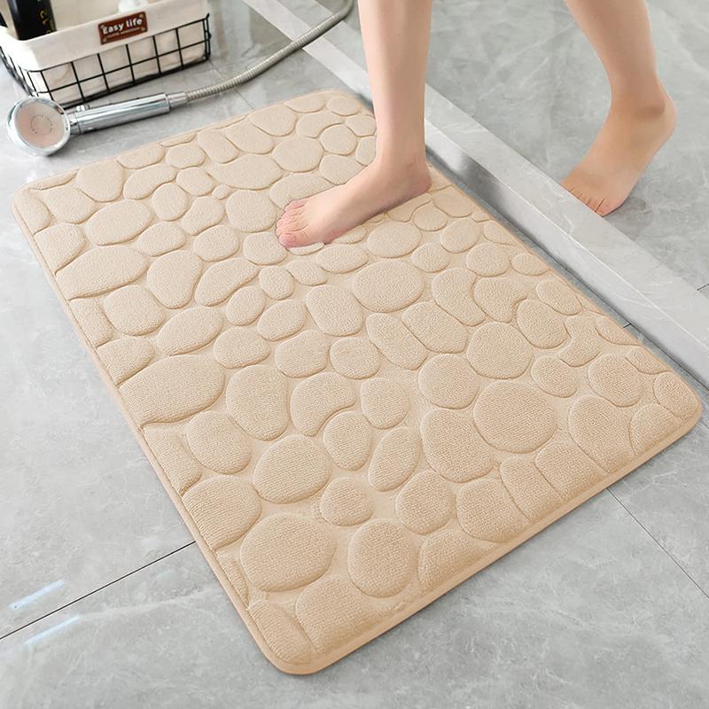 Home Cobblestone geprägte Tür Teppich Fußmatte Badezimmer einfache Wind saugfähig beige Home Cobblestone geprägte Tür Teppich Fußmatte Badezimmer einfache Wind saugfähig beige von Joom DACH