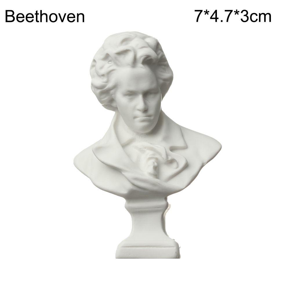 Home Decor Desktop Ornament Griechische Mythologie Gips Statue Gips Büste Porträts Berühmte Skulptur Beethoven von Joom DACH