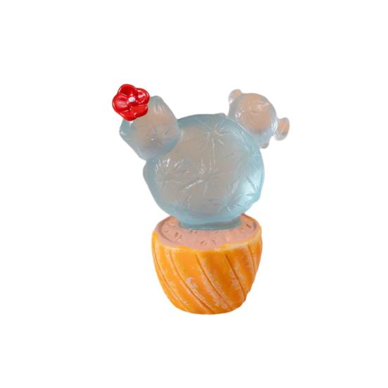 Home Desktop Künstliche Kunststoffpflanze im Topf, stacheliger Glaskaktus, Desktop-Ornament, Verzierungen, Bürokaktus 10 von Joom DACH