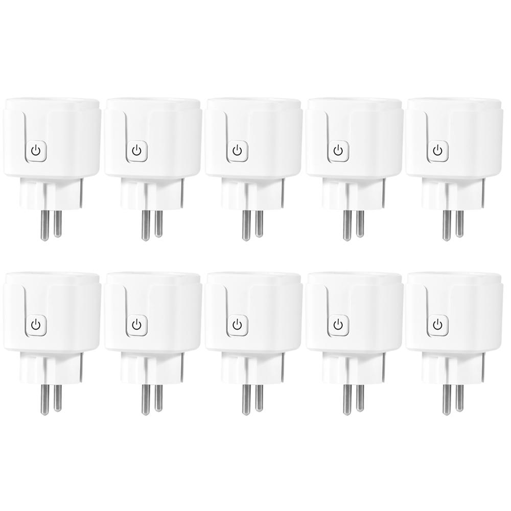 Homekit-Fernbedienung, WiFi-Smart-Steckdose, kabelloser Smart-EU-Adapter, funktioniert mit Homekit-Steckdose mit Siri-Sprachsteuerung 10PCS von Joom DACH