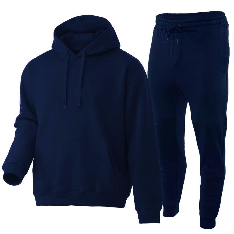 Hoodie Hose 2-teiliges Set Basketball Pullover Herrenbekleidung Sweatshirt Trainingsanzug Damen Sportbekleidung Kleidung für Herren Trainingsanzug Herren L von Joom DACH