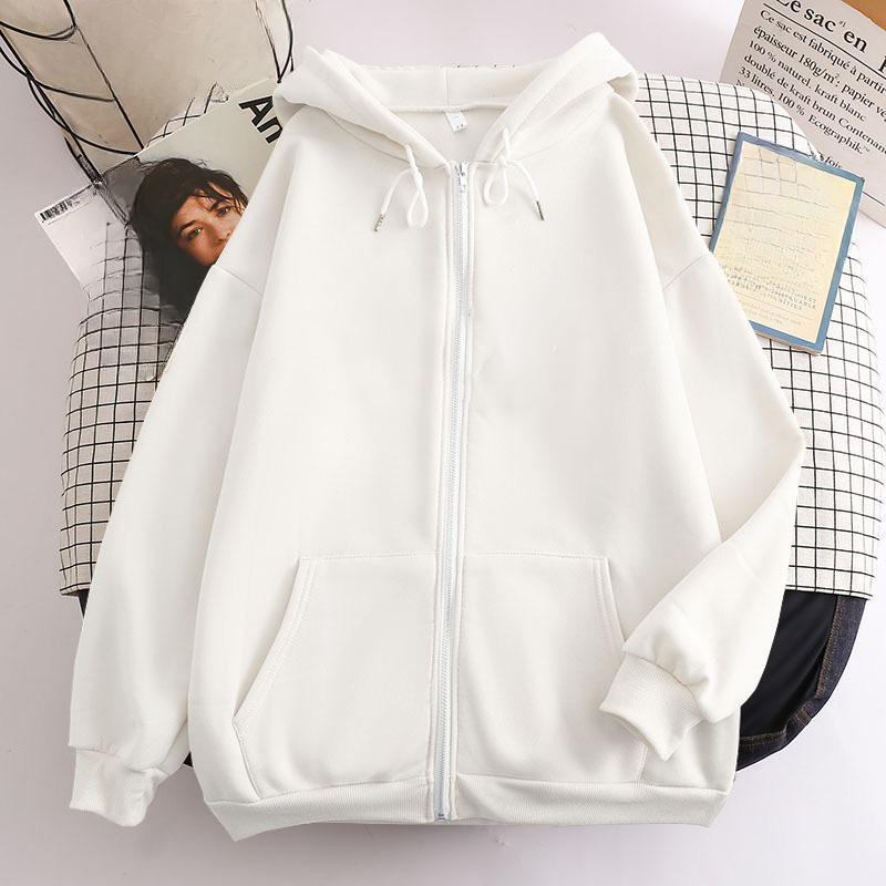 Hoodie Männer Retro Zip Up Langarm Lose Jacke Mäntel Harajuku Casual Gothic Mit Kapuze Sweatshirt Streetwear 4XL von Joom DACH