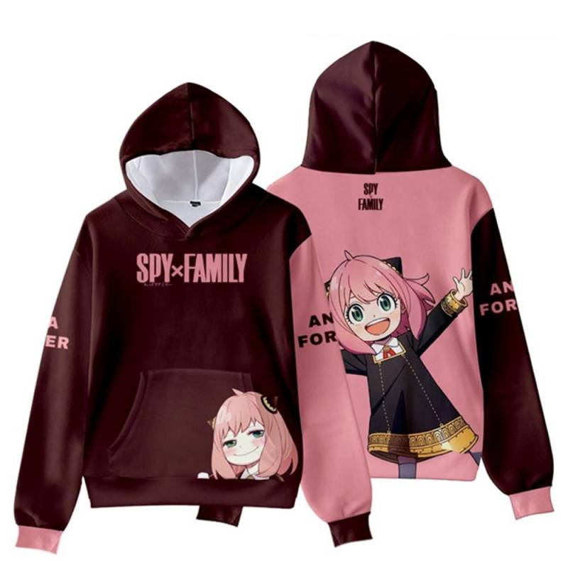 Hoodies Anime SPY X FAMILY 3D-Druck Kawaii Mädchen Sweatshirts Jungen Mädchen Mit Kapuze Kindermode Frühling Herbst Pullover Kapuzenoberteile 140 von Joom DACH