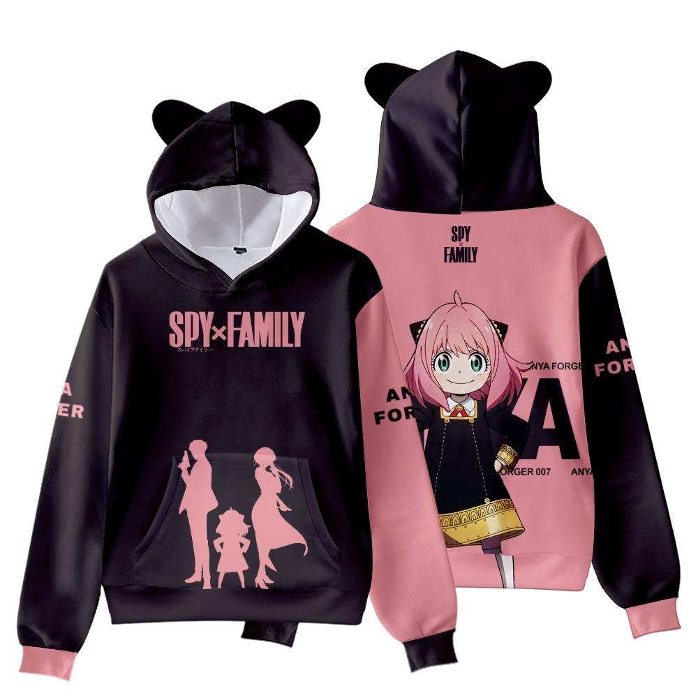 Hoodies Spy X Family Anya Forger Kleidung Jungen Mädchen Hoodie Sweatshirt Oberbekleidung Jacke Kinderkleidung S von Joom DACH