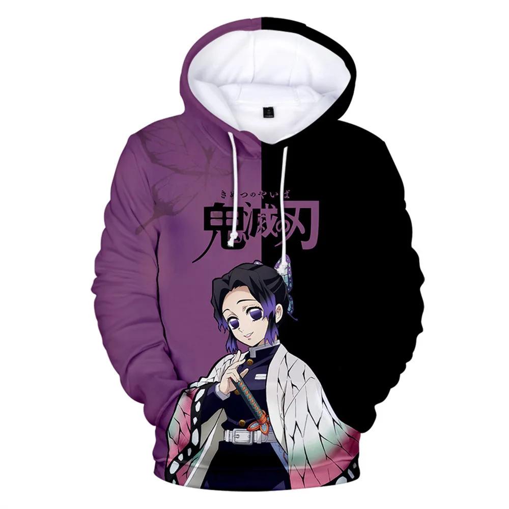 Hoodies für Kinder Kawalii Cartoon Hoodie Demon Slayer Print Mode Herbst Outdoor Kleidung Kinder Mädchen Sweatshirts Tops 140 von Joom DACH