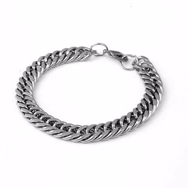 Hop Punk Edelstahl Handkette Zubehör Armbänder Punk Schmuck Schwere Kette Herren Armbänder 18cm von Joom DACH