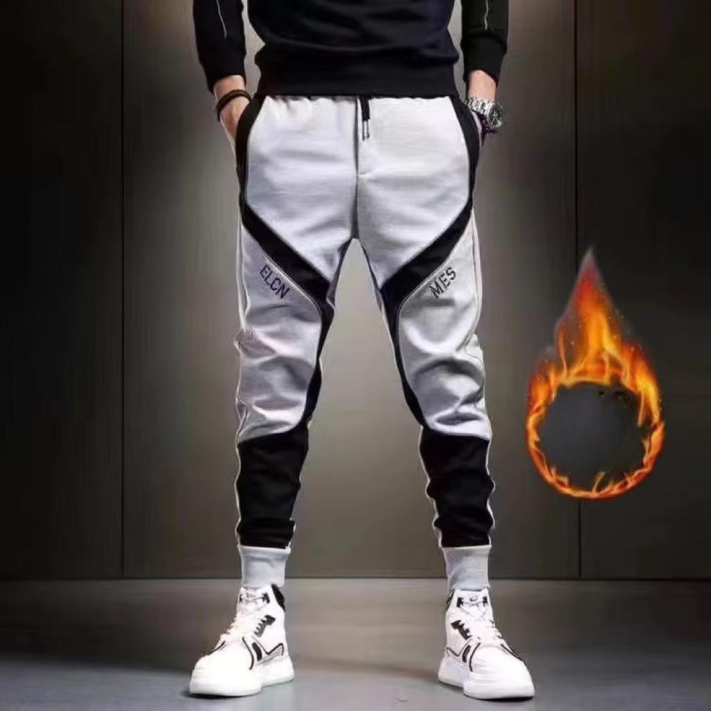 Hose Harem Herbst Winter Pluhs Warme Jogginghose für Männer Mode Grafik Mann Sporthose Bequeme Streetwear Fleecehose M von Joom DACH