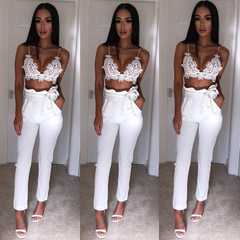 Hosen Frauen Bleistift Hosen Stretch Casual Skinny Jeans Hohe Taille Jeans Hosen XXL weiß von Joom DACH