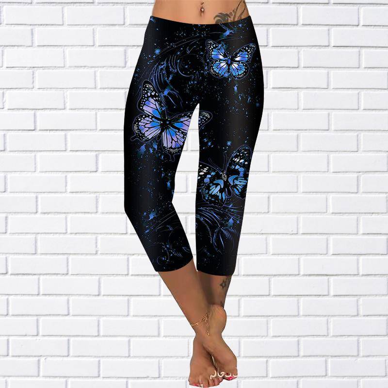 Hosen Sommer Gelbe Schmetterling Kurze Leggings Abgeschnittene Röhrenhose Plus Size Leggins Damen Drei Schmetterlinge Hosen Abgeschnittene Hosen 5XL blau Hosen Sommer Gelbe Schmetterling Kurze Leggings Abgeschnittene Röhrenhose Plus Size Leggins Damen Drei Schmetterlinge Hosen Abgeschnittene Hosen 5XL blau von Joom DACH