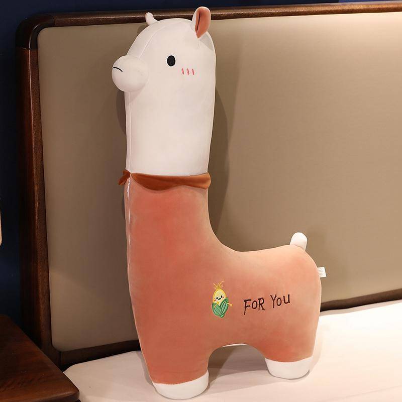 Hot 1pc 80/100CM Fantastische Alpaka Plüsch Spielzeug Stofftier Schaf Weiche Puppe Cartoon Schlaf Kissen Kinder Spielzeug für Geburtstag Geschenk 80cm braun von Joom DACH