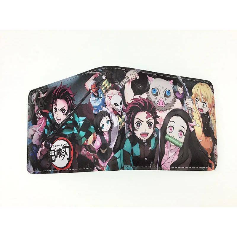 Hot Demon Slayer Brieftasche Cartoon Geldbörse Leder kurze Brieftaschen für Männer Frauen von Joom DACH