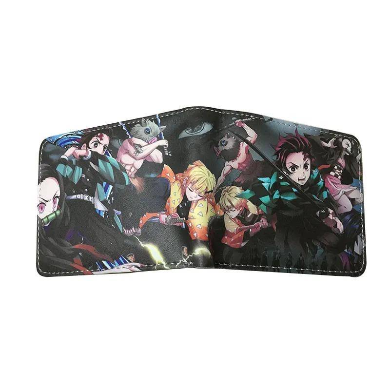Hot Demon Slayer Brieftasche Cartoon Geldbörse Leder kurze Brieftaschen für Männer Frauen von Joom DACH