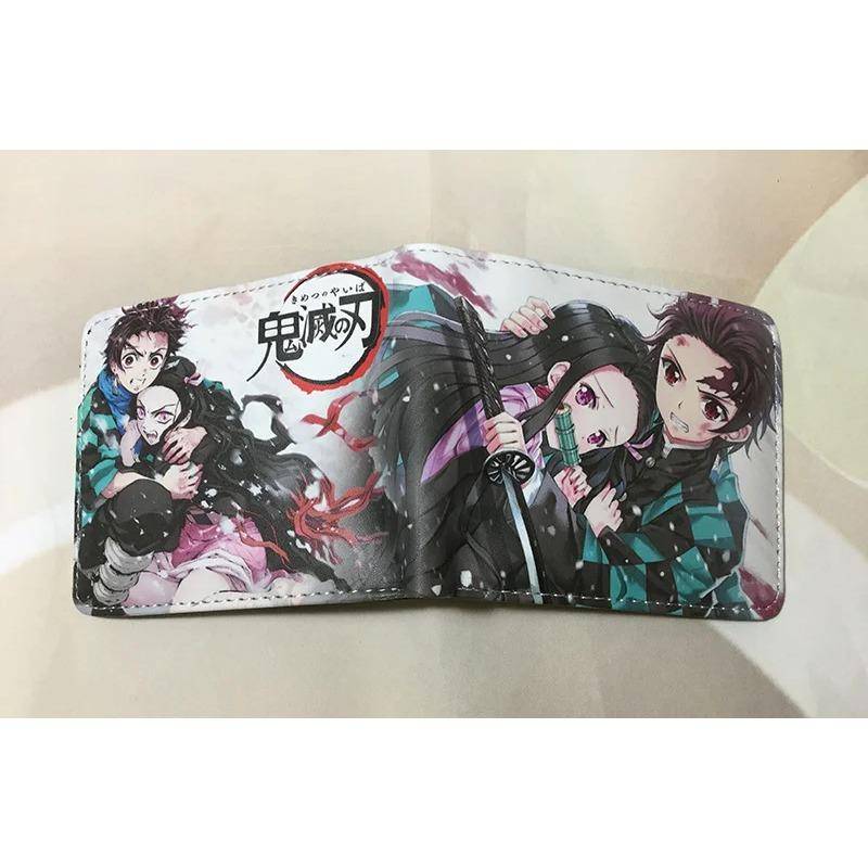 Hot Demon Slayer Brieftasche Cartoon Geldbörse Leder kurze Brieftaschen für Männer Frauen von Joom DACH