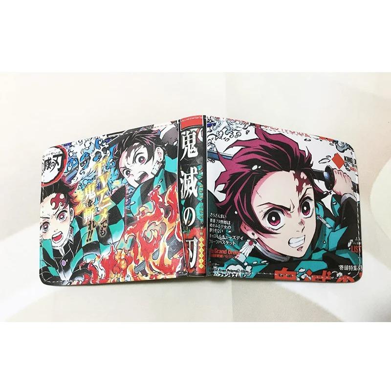 Hot Demon Slayer Brieftasche Cartoon Geldbörse Leder kurze Brieftaschen für Männer Frauen von Joom DACH