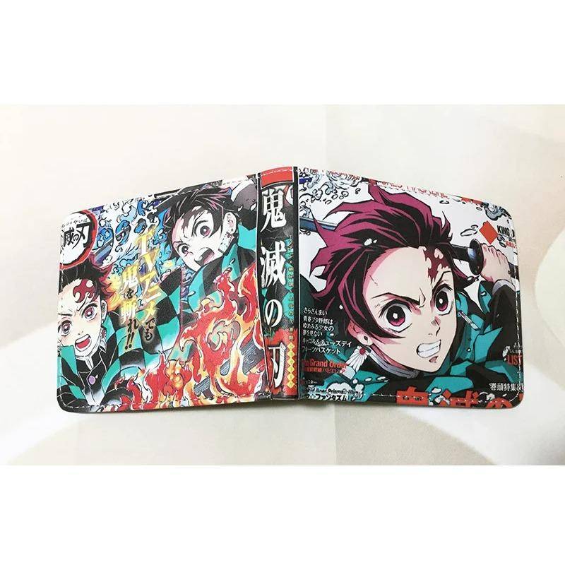 Hot Demon Slayer Brieftasche Cartoon Geldbörse Leder kurze Brieftaschen für Männer Frauen von Joom DACH