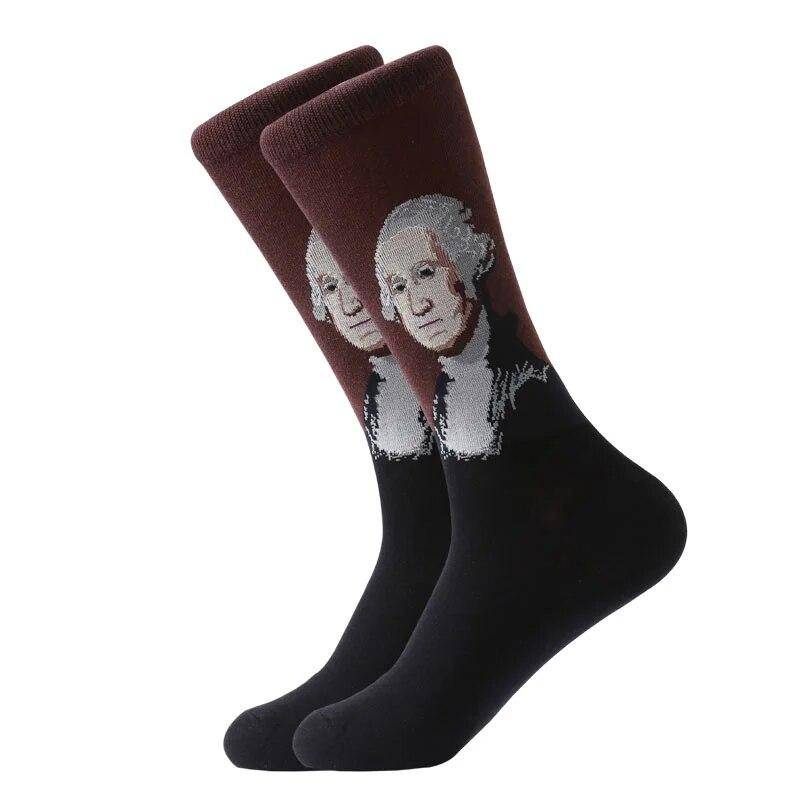 Hot Dropshipping Herbst winter Retro Frauen Neue Kunst Van Gogh Wandbild Welt Berühmte Ölgemälde Serie Männer Socken Lustige Socken 10 von Joom DACH