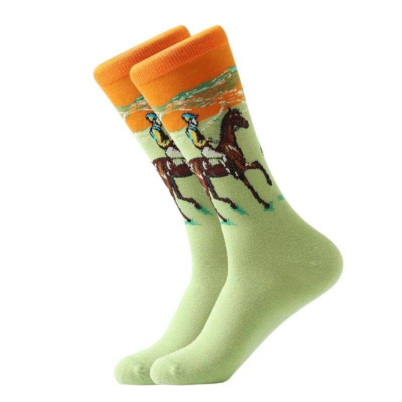 Hot Dropshipping Herbst winter Retro Frauen Neue Kunst Van Gogh Wandbild Welt Berühmte Ölgemälde Serie Männer Socken Lustige Socken 14 von Joom DACH