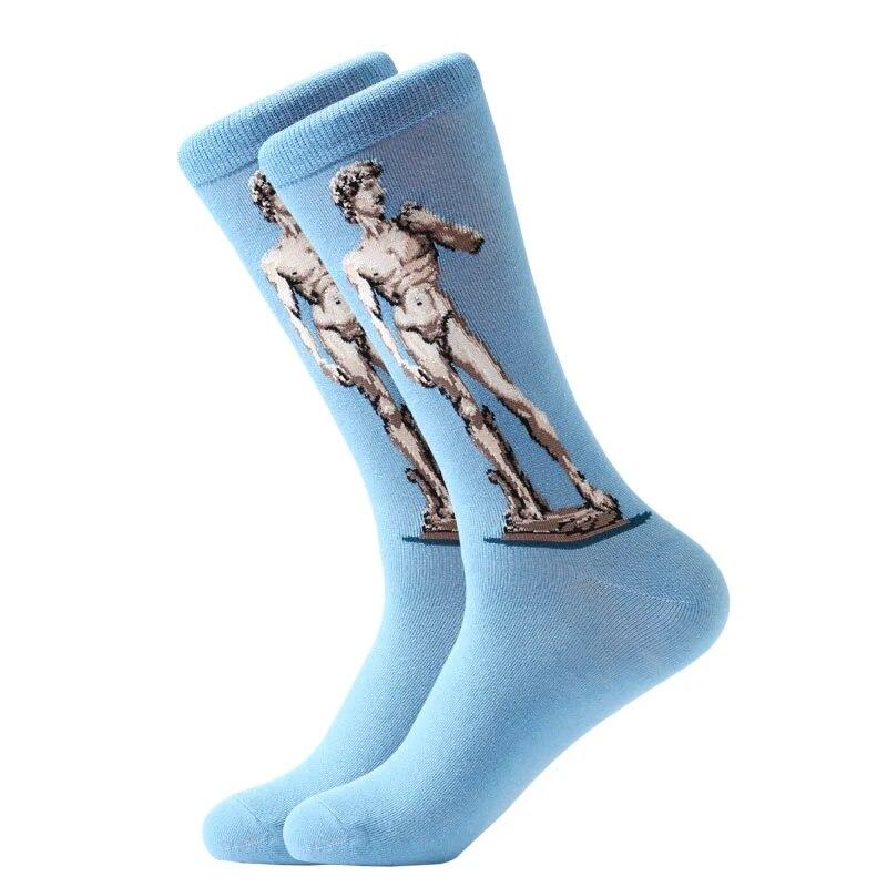 Hot Dropshipping Herbst winter Retro Frauen Neue Kunst Van Gogh Wandbild Welt Berühmte Ölgemälde Serie Männer Socken Lustige Socken 4 von Joom DACH