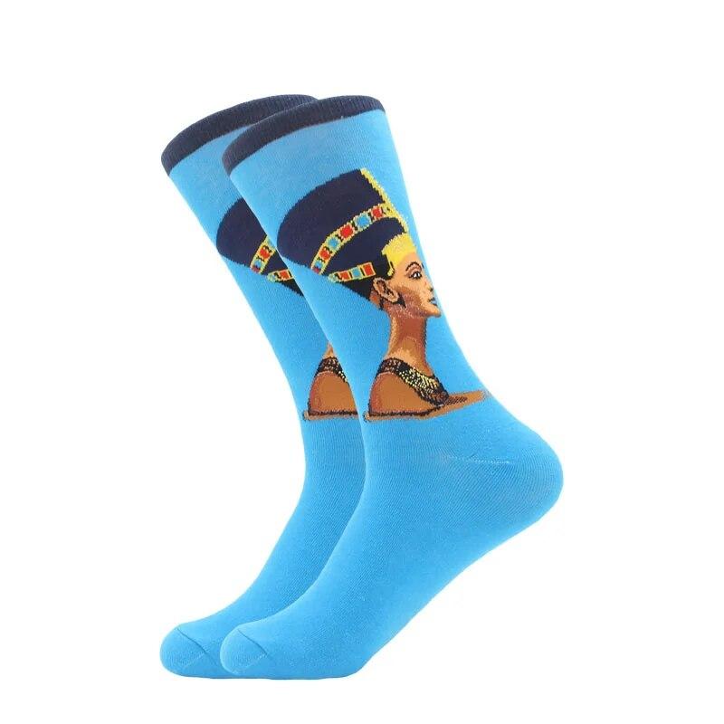 Hot Dropshipping Herbst winter Retro Frauen Neue Kunst Van Gogh Wandbild Welt Berühmte Ölgemälde Serie Männer Socken Lustige Socken 8 von Joom DACH