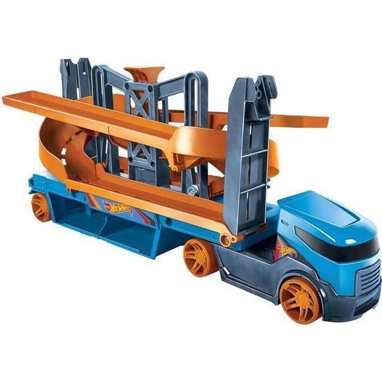 Hot Wheels - Lift and Launch Transporter - Orange/Blau - Spielzeug für Kinder ab 3 Jahren blau von Joom DACH