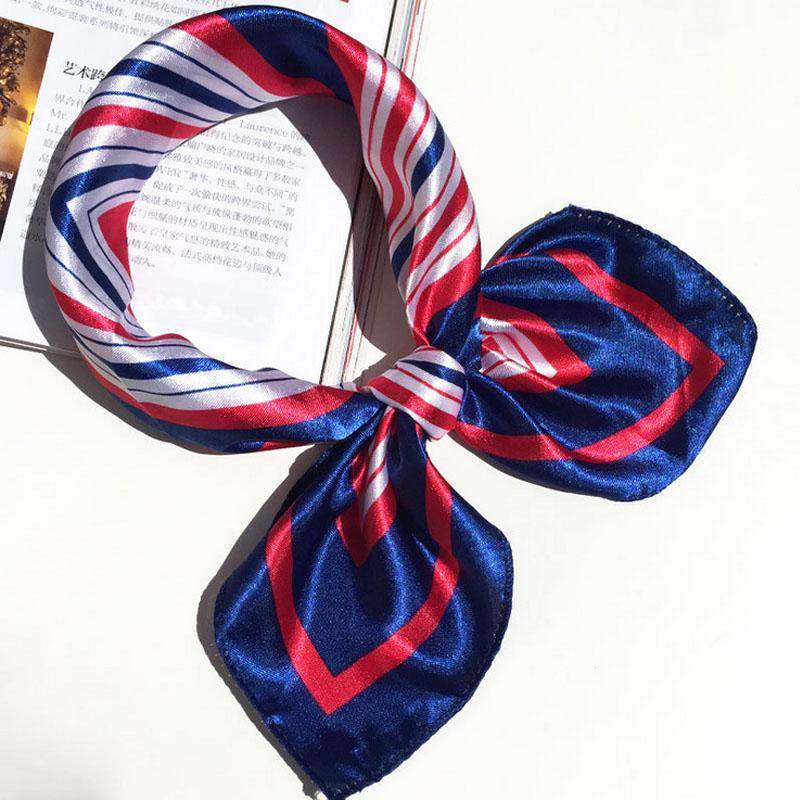 Hotel Seidenschal Damen Druck Wickeltuch Halstuch 50*50cm Retro Damen Schal Foulard Quadratisch style 16 von Joom DACH