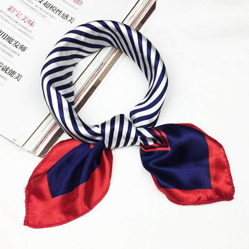 Hotel Seidenschal Damen Druck Wickeltuch Halstuch 50*50cm Retro Damen Schal Foulard Quadratisch style 23 von Joom DACH