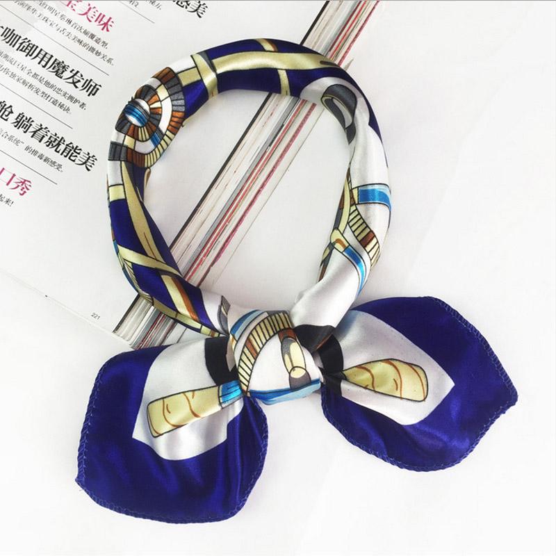 Hotel Seidenschal Damen Druck Wickeltuch Halstuch 50*50cm Retro Damen Schal Foulard Quadratisch style 27 von Joom DACH