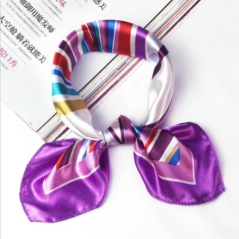 Hotel Seidenschal Damen Druck Wickeltuch Halstuch 50*50cm Retro Damen Schal Foulard Quadratisch style 32 von Joom DACH