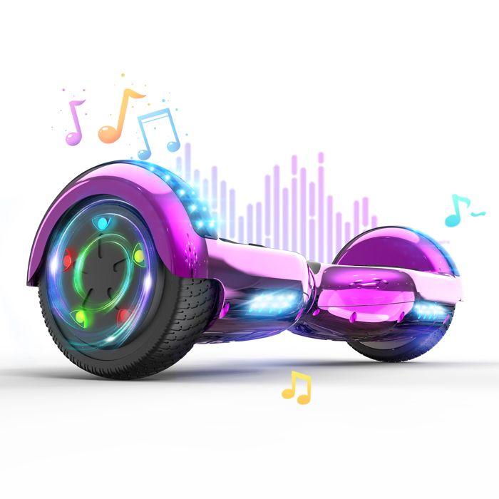 Hoverboard 6,5 Zoll mit Bluetooth und LED - RCB - Perfektes Geschenk für Kinder Chromrosa rosa von Joom DACH