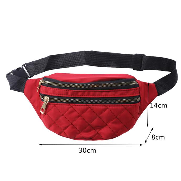 Hüfttasche Outdoor Wasserdichte Umhängetasche Multifunktionale Damen Brusttasche Sport Hüfttasche Handytasche rot von Joom DACH
