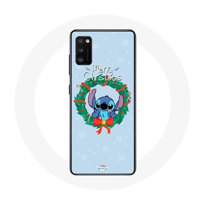 Hülle für Samsung Galaxy A41 Stitch Snow Merry Christmas Blau von Joom DACH