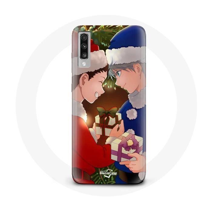 Hülle für Samsung Galaxy A50 Hunter x Hunter Gon Freecss und Killua Zoldyck Christmas Day Anime Manga schwarz von Joom DACH