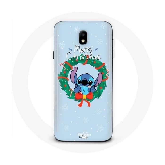 Hülle für Samsung Galaxy J5 2017 Stitch Snow Merry Christmas Blau von Joom DACH