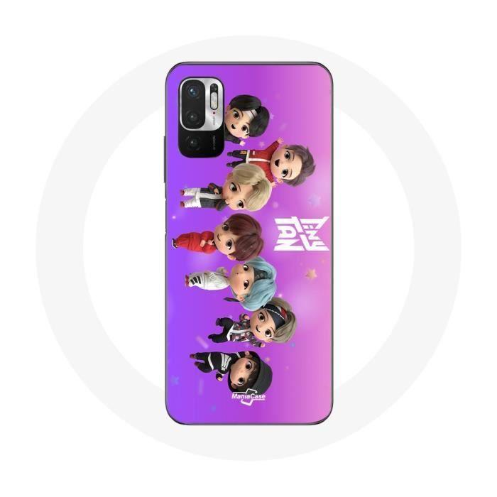 Hülle für Xiaomi Redmi Note 10 5G BTS TinyTAN Animation Poster RM Jin Suga J-Hope Jimin Jungkook und V Mic Drop Dance von Joom DACH