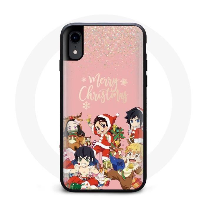 Hülle für iPhone XR Demon Slayer Frohe Weihnachten Poster Anime Manga von Joom DACH